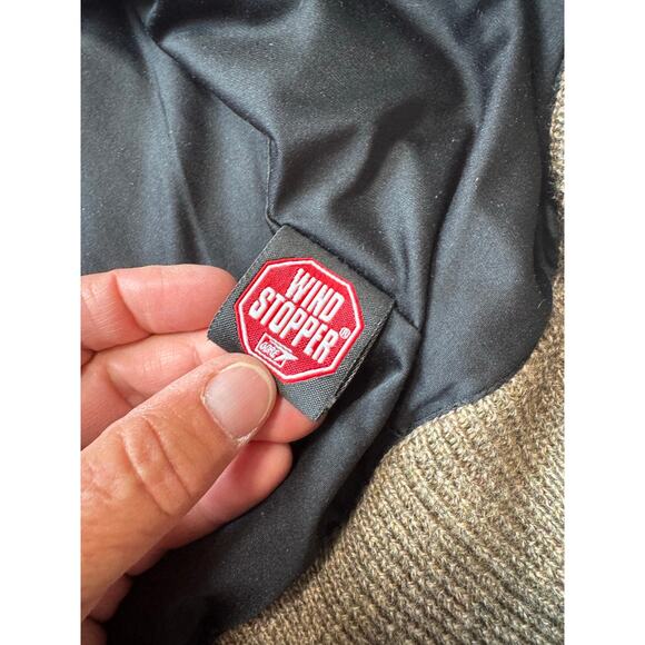 CABELAS Men's 100% Wool sweater Jacket, size XL, Full zip Wind Stopper; Vintage - Picture 8 of 13